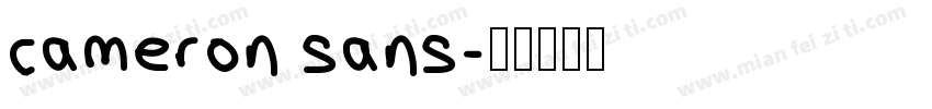 cameron sans字体转换